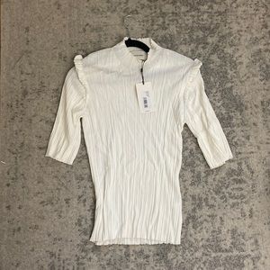 Holzweiler white top with ruffled detail